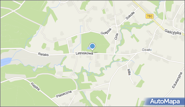 Poręba Żegoty, Letniskowa, mapa Poręba Żegoty