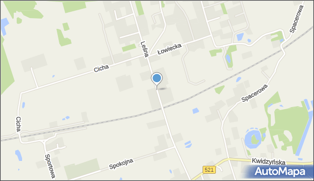 Rakowiec gmina Kwidzyn, Leśna, mapa Rakowiec gmina Kwidzyn