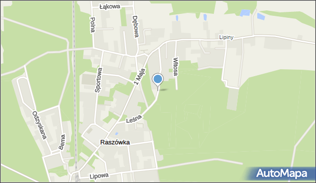 Raszówka, Leśna, mapa Raszówka