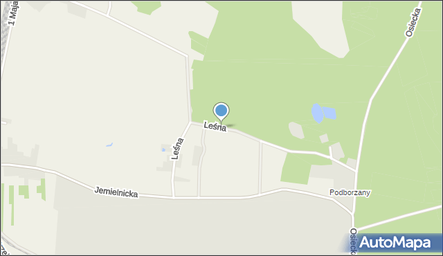 Rozmierka, Leśna, mapa Rozmierka