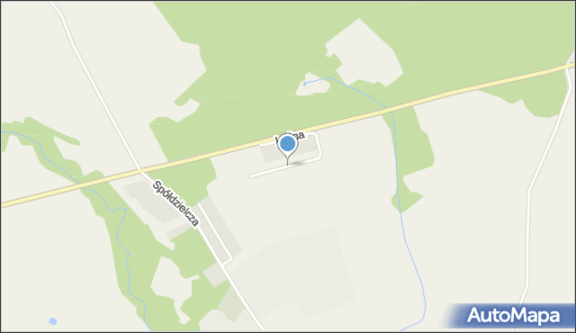 Rzecko, Leśna, mapa Rzecko