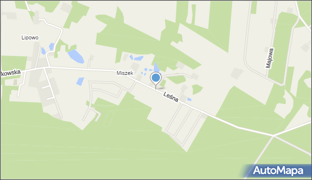 Sąsieczno gmina Obrowo, Leśna, mapa Sąsieczno gmina Obrowo