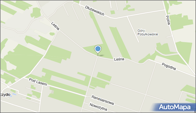 Serock powiat legionowski, Leśna, mapa Serock powiat legionowski