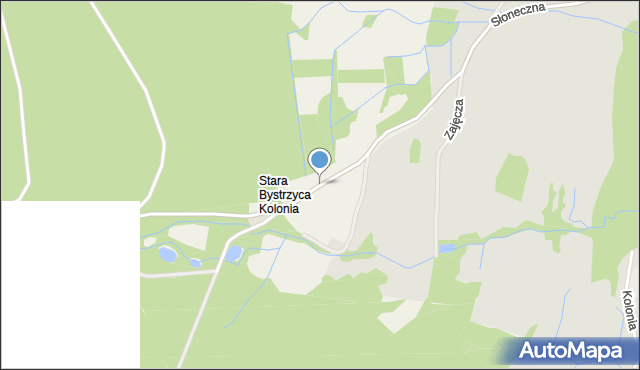 Stara Bystrzyca, Leśna, mapa Stara Bystrzyca