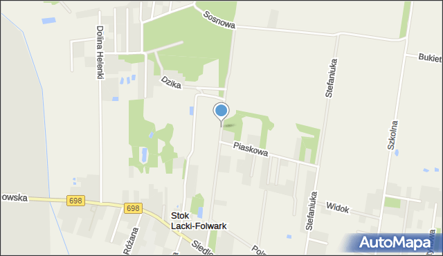 Stok Lacki-Folwark, Leśna, mapa Stok Lacki-Folwark