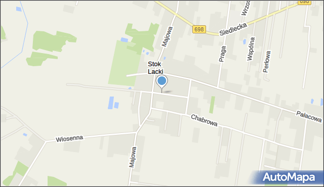 Stok Lacki-Folwark, Letnia, mapa Stok Lacki-Folwark