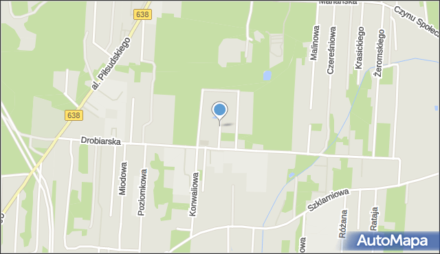 Sulejówek, Leszczynowa, mapa Sulejówek