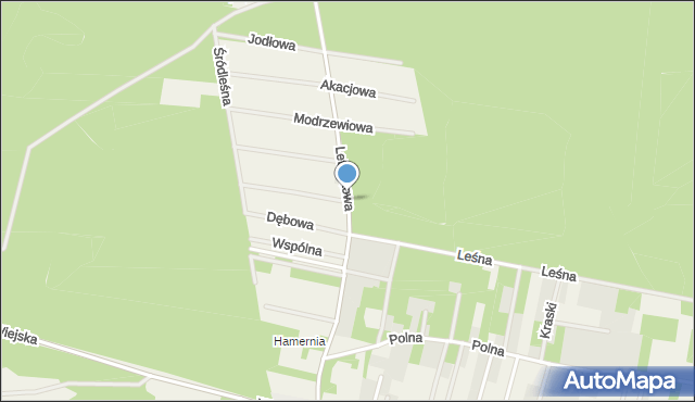 Tartak Brzózki, Letniskowa, mapa Tartak Brzózki