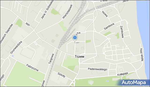 Tczew, Lecha, mapa Tczew