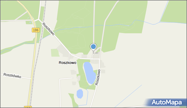 Wągrowiec, Leśnictwo Antoniewo, mapa Wągrowiec