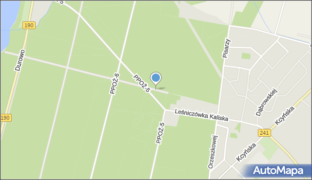 Wągrowiec, Leśnictwo Wągrowiec, mapa Wągrowiec