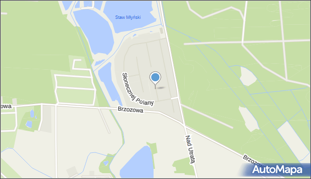 Walendów, Leśnego Runa, mapa Walendów