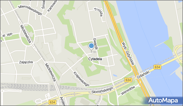 Warszawa, Levittoux Karola, mapa Warszawy