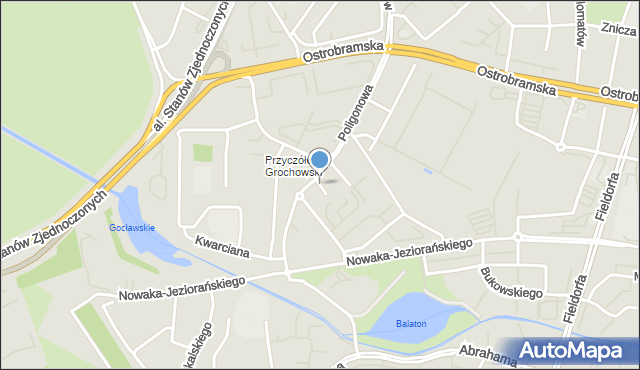 Warszawa, Lechitów, mapa Warszawy