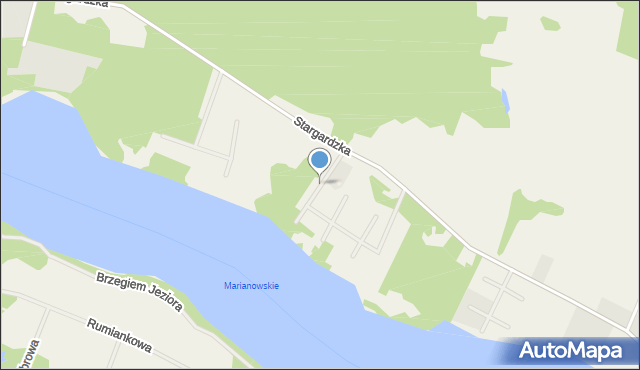 Wiechowo, Letniskowa, mapa Wiechowo