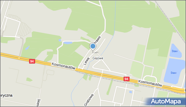 Wrocław, Lewa, mapa Wrocławia