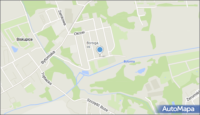 Zabrze, Lelewela Joachima, mapa Zabrza