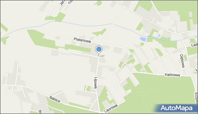 Babiczki, Lipowa, mapa Babiczki