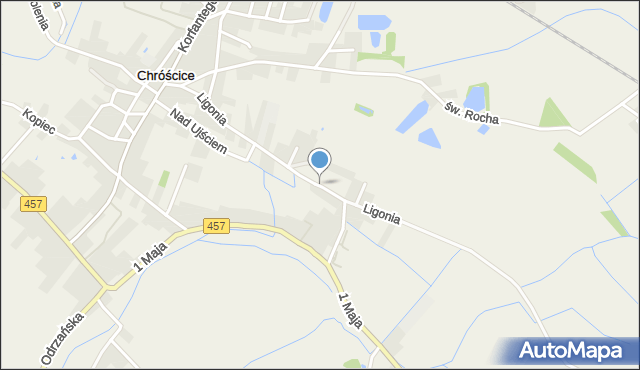Chróścice, Ligonia, mapa Chróścice