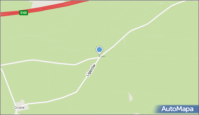 Chrzanów, Ligęzów, mapa Chrzanów