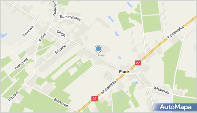 Frank, Lipowa, mapa Frank