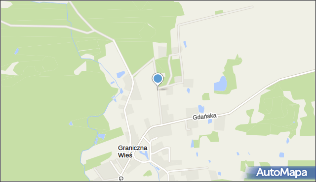 Graniczna Wieś, Liczmańskiego Alfa, mapa Graniczna Wieś