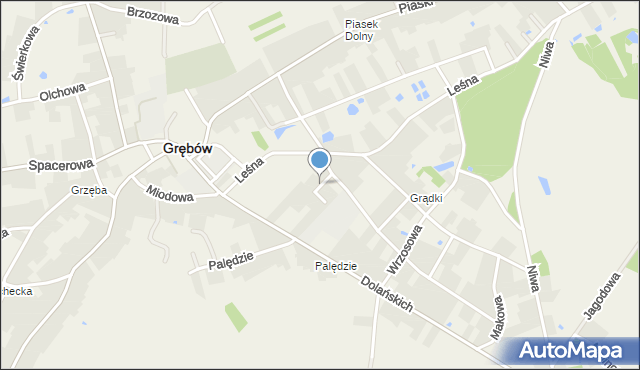 Grębów powiat tarnobrzeski, Liliowa, mapa Grębów powiat tarnobrzeski