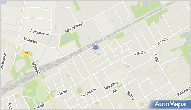 Grodzisk Mazowiecki, Licealna, mapa Grodzisk Mazowiecki