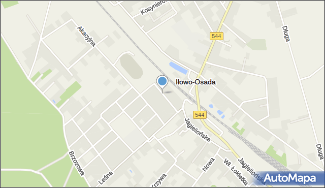 Iłowo-Osada, Lipowa, mapa Iłowo-Osada