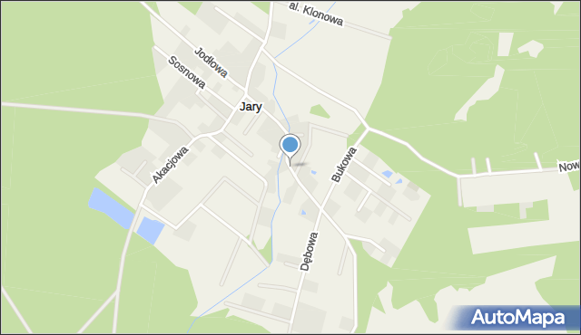 Jary, Lipowa, mapa Jary