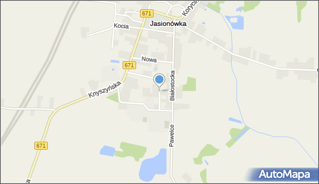 Jasionówka, Lipowa, mapa Jasionówka