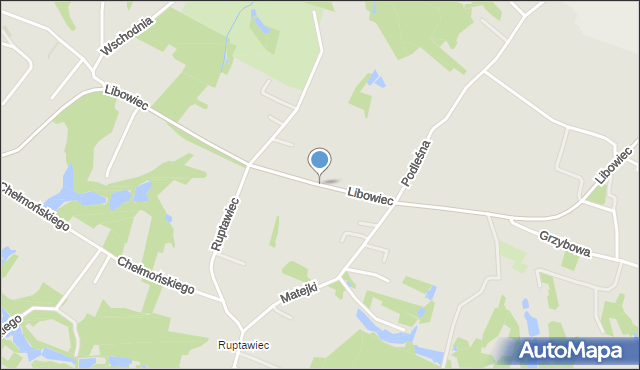 Jastrzębie-Zdrój, Libowiec, mapa Jastrzębie-Zdrój
