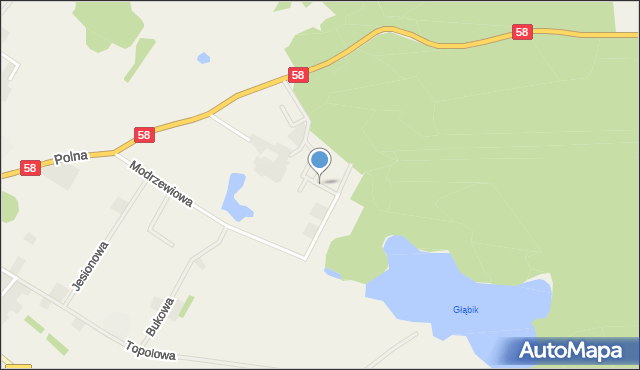 Jedwabno powiat szczycieński, Lipowa, mapa Jedwabno powiat szczycieński