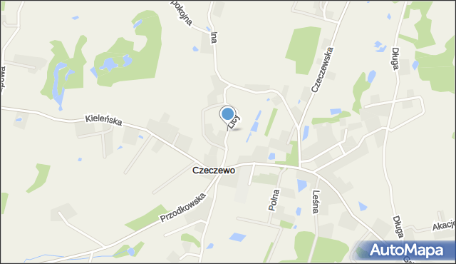 Kczewo gmina Przodkowo, Licy Anastazego, ks., mapa Kczewo gmina Przodkowo