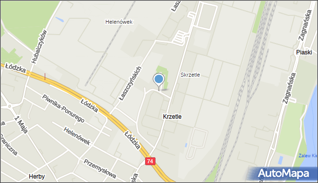 Kielce, Lindego Samuela Bogumiła, mapa Kielc