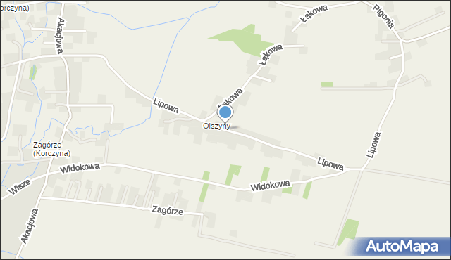 Korczyna powiat krośnieński, Lipowa, mapa Korczyna powiat krośnieński