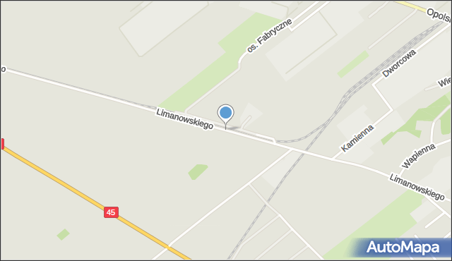 Krapkowice, Limanowskiego Bolesława, mapa Krapkowice