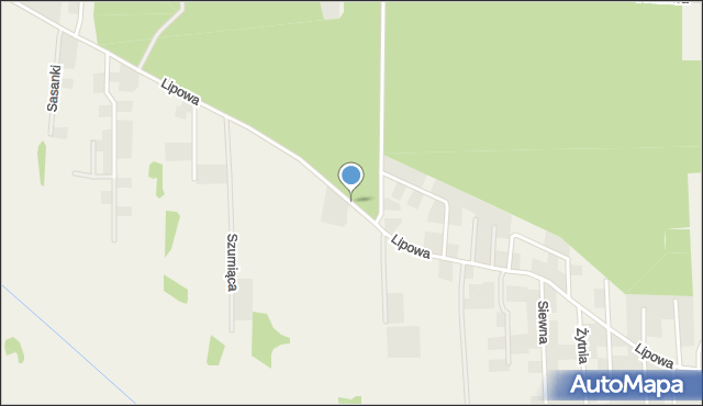 Kruszyn Krajeński, Lipowa, mapa Kruszyn Krajeński