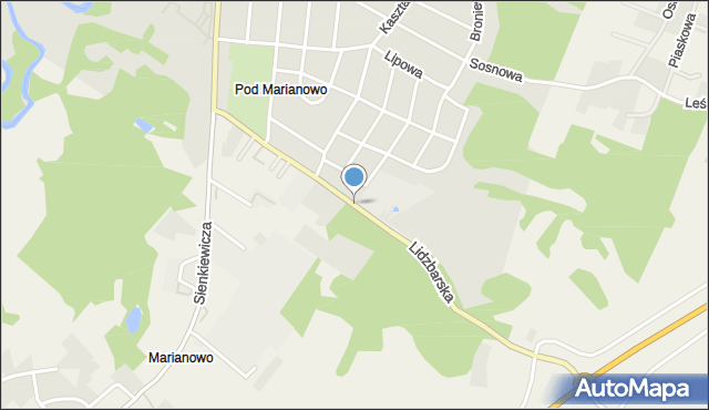 Kurzętnik, Lidzbarska, mapa Kurzętnik