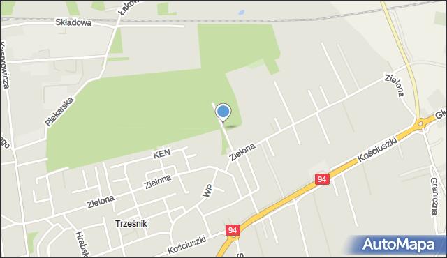 Łańcut, Lipowa, mapa Łańcut