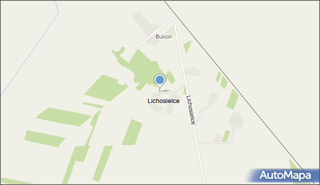 Lichosielce, Lichosielce, mapa Lichosielce