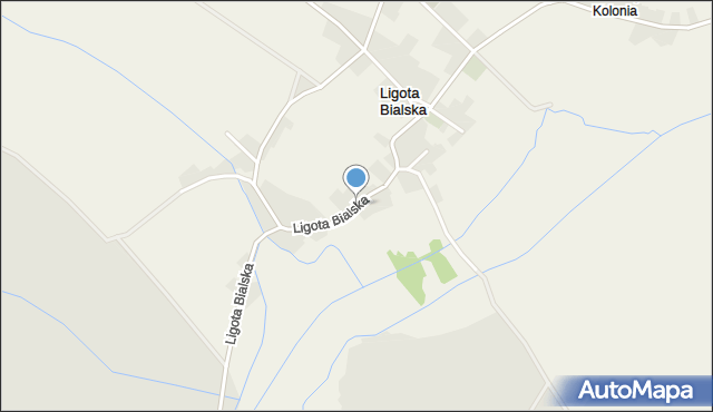 Ligota Bialska, Ligota Bialska, mapa Ligota Bialska