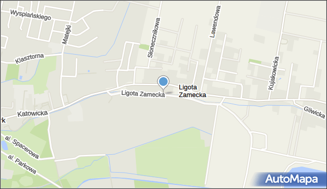 Ligota Zamecka, Ligota Zamecka, mapa Ligota Zamecka