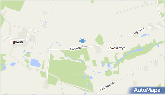 Ligówko, Ligówko, mapa Ligówko