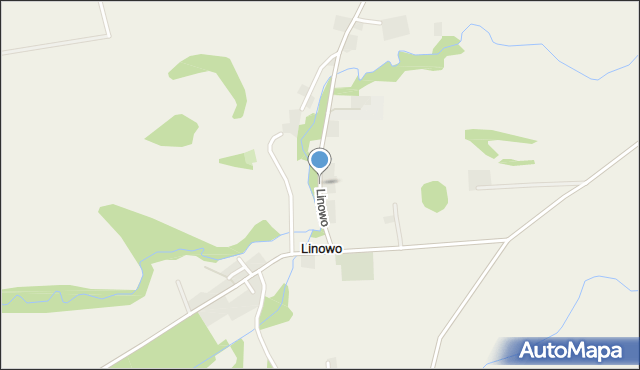 Linowo gmina Świecie nad Osą, Linowo, mapa Linowo gmina Świecie nad Osą