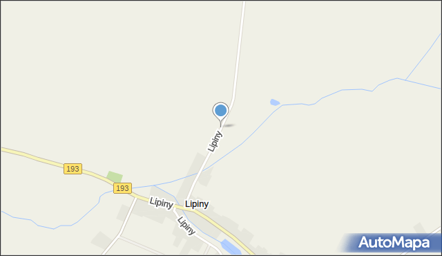 Lipiny gmina Margonin, Lipiny, mapa Lipiny gmina Margonin