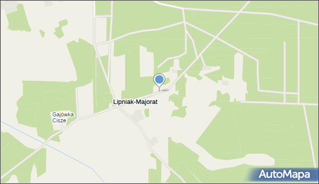 Lipniak-Majorat, Lipniak-Majorat, mapa Lipniak-Majorat