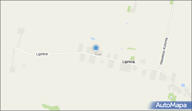 Lipnica gmina Poddębice, Lipnica, mapa Lipnica gmina Poddębice