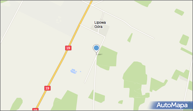 Lipowa Góra gmina Sokółka, Lipowa Góra, mapa Lipowa Góra gmina Sokółka