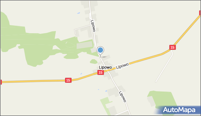 Lipowo gmina Ostróda, Lipowo, mapa Lipowo gmina Ostróda